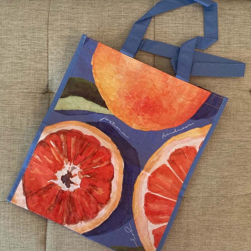 NWT Gracelaced Fruit of the Spirit Reusable Market Bag with Watercolor Design